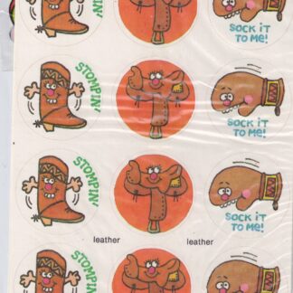 Paper Art Matte Sniff Sticker Sheet-Leather