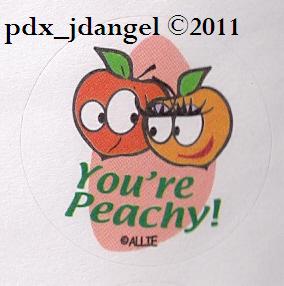 Allie Sniff Sticker-Peach