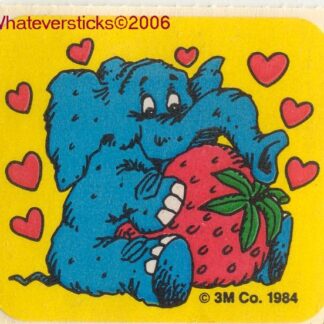 3M Matte Sniff Sticker-Strawberry Elephant