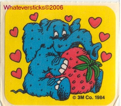 3M Matte Sniff Sticker-Strawberry Elephant