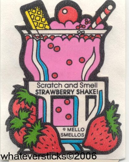 Mello Smello Matte Sniff Sticker-Strawberry Shake