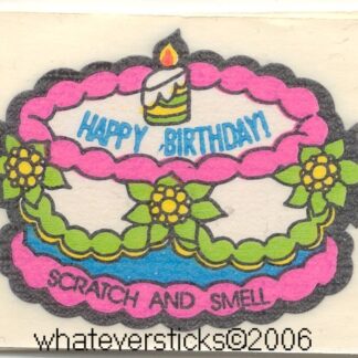 Mello Smello Matte Sniff Sticker-Birthday Cake, S1
