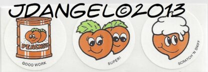 Vintage CTP Sniff Sticker Strip: 1981 Peach