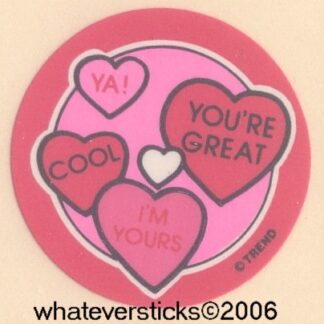 Trend Glossy Sniff Sticker: Cherry Hearts