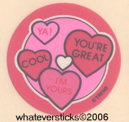 Trend Glossy Sniff Sticker: Cherry Hearts