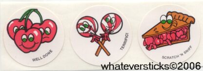 Vintage CTP Sniff Sticker Strip: 1981 Cherry