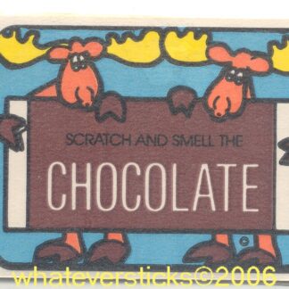 Mello Smello Matte Sniff Sticker-Chocolate