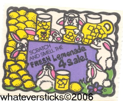 Mello Smello Matte Sniff Sticker-Lemonade
