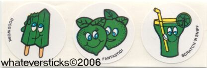 Vintage CTP Sniff Sticker Strip: 1981 Lime