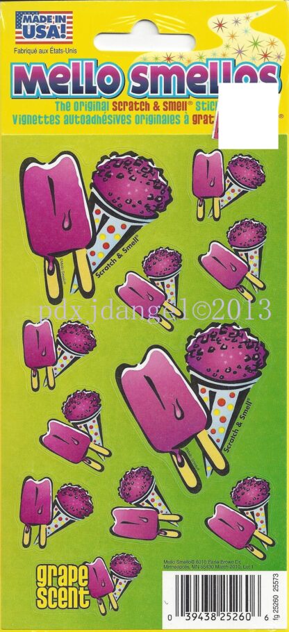 Mello Smello Sniff Sticker Sheet: Grape