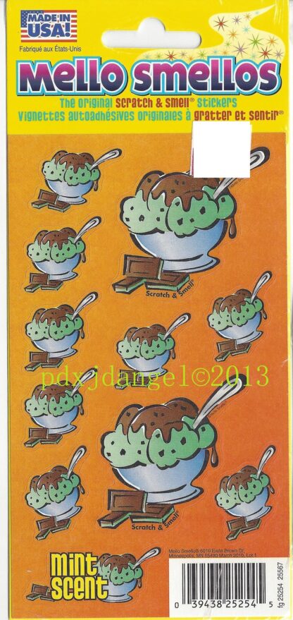Mello Smello Sniff Sticker Sheet: Mint