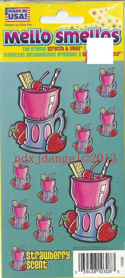 Mello Smello Sniff Sticker Sheet: Strawberry