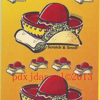 Mello Smello Sniff Sticker Sheet: Taco