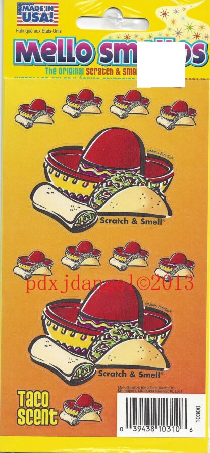 Mello Smello Sniff Sticker Sheet: Taco