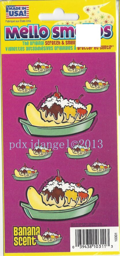 Mello Smello Sniff Sticker Sheet: Banana