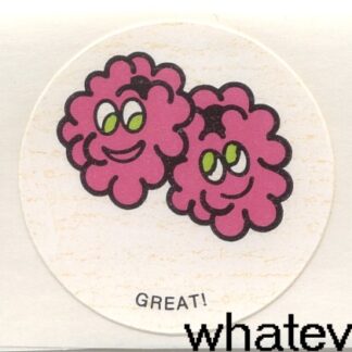 Vintage CTP Sniff Sticker Strip: 1981 Raspberry
