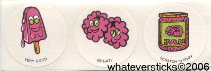 Vintage CTP Sniff Sticker Strip: 1981 Raspberry