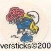 Smurf Matte Sniff Sticker Strip-Rose