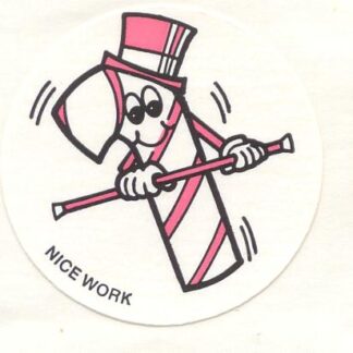 Vintage CTP Glossy Sniff Sticker Sheet: 1981 Peppermint