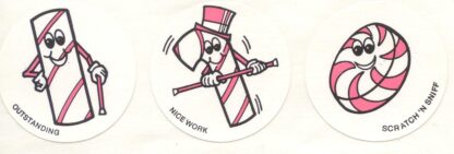 Vintage CTP Glossy Sniff Sticker Sheet: 1981 Peppermint