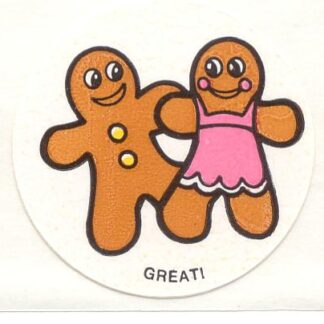 Vintage CTP Sniff Sticker Strip: 1981 Gingerbread