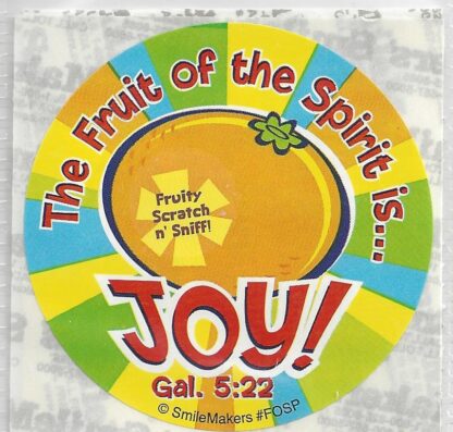 Smilemakers Sniff Sticker-Fruit of the Spirit (Joy)