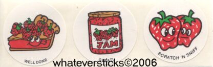 Vintage CTP Sniff Sticker Strip: 1981 Strawberry