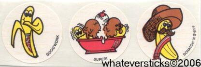 Vintage CTP Sniff Sticker Strip: 1981 Banana