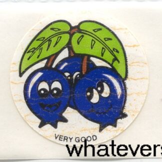 Vintage Matte CTP Sniff Sticker Strip: 1981 Blueberry