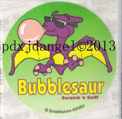 Smilemakers Sniff Sticker-Dinosaur (Bubble Gum)