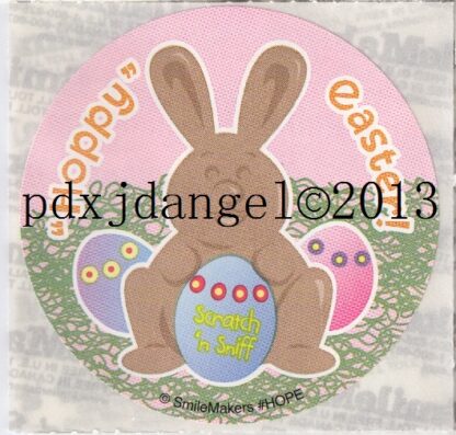 Smilemakers Sniff Sticker-Chocolate Easter Bunny (Pink)