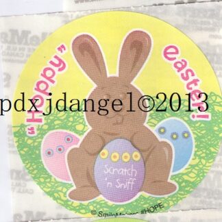Smilemakers Sniff Sticker-Chocolate Easter Bunny (Yellow)