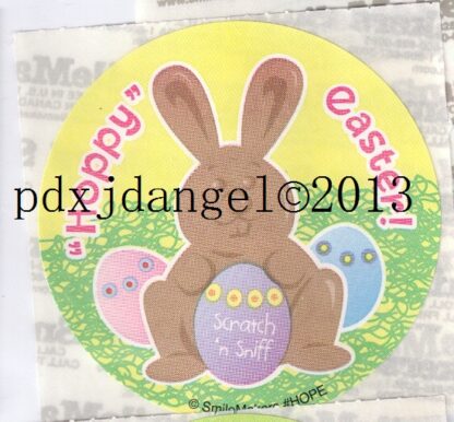 Smilemakers Sniff Sticker-Chocolate Easter Bunny (Yellow)