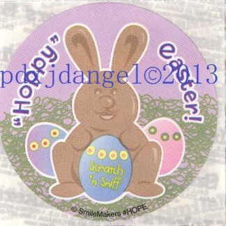Smilemakers Sniff Sticker-Chocolate Easter Bunny (Purple)
