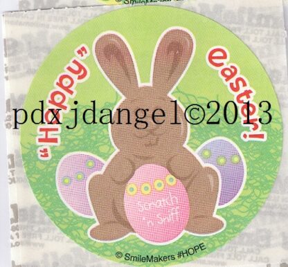 Smilemakers Sniff Sticker-Chocolate Easter Bunny (Green)
