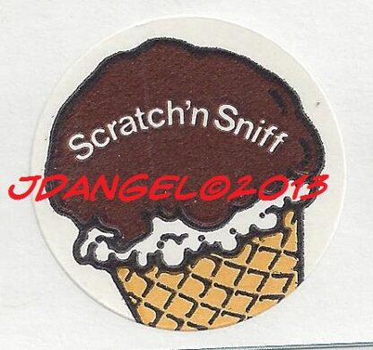 3M Matte Sniff Sticker-Chocolate Cone