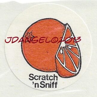3M Matte Sniff Sticker-Orange Round