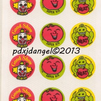 Teech-Um Glossy Sniff Sticker Sheet:  Cherry