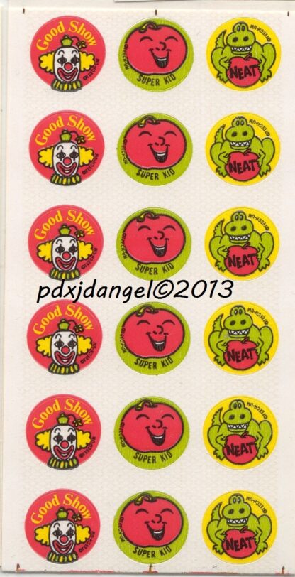 Teech-Um Glossy Sniff Sticker Sheet:  Cherry