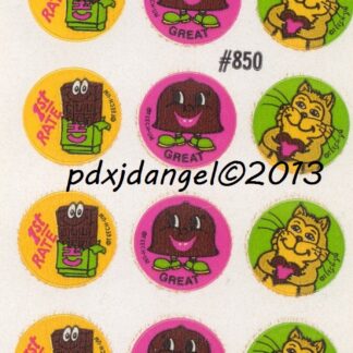 Teech-Um Glossy Sniff Sticker Sheet:  Chocolate