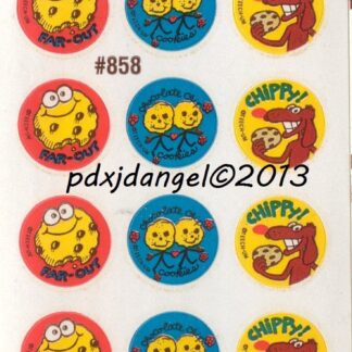 Teech-Um Glossy Sniff Sticker Sheet:  Chocolate Chip