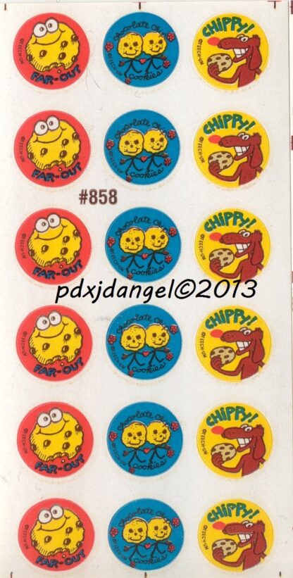 Teech-Um Glossy Sniff Sticker Sheet:  Chocolate Chip