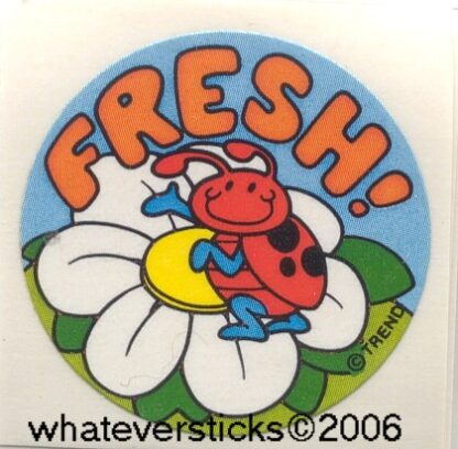 Trend Glossy Sniff Sticker: Fresh Bug