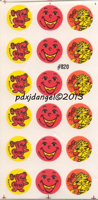 Teech-Um Glossy Sniff Sticker Sheet:  Lollypop