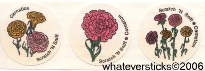 Vintage CTP Matte Sniff Sticker Sheet: Carnation