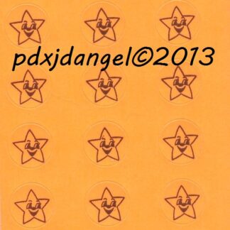 Teech-Um Matte Sniff Sticker Sheet:  Orange