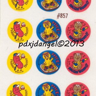Teech-Um Glossy Sniff Sticker Sheet:  Peanut