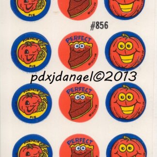 Teech-Um Glossy Sniff Sticker Sheet:  Pumpkin Pie