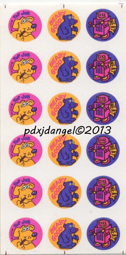Teech-Um Glossy Sniff Sticker Sheet:  Red Licorice