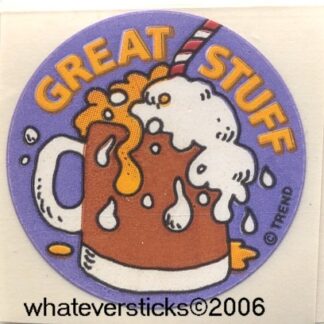 Trend Glossy Sniff Sticker: Root Beer